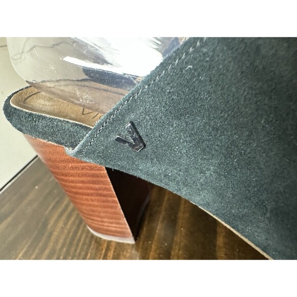Vionic Kaia Black‎ Suede Chunky Heel Ankle Strap Sandals Women's 9 - Picture 7 of 11